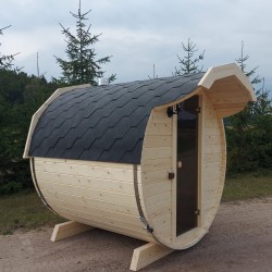Sauna Barrel L-2.0 mit vordach