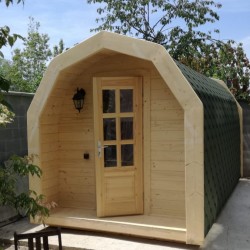 Camping "Igloo XXL" produced from spruce. 