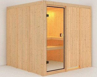 SPA SAUNA di Interno rettangolare con stufa elettrica D2.2-2.2