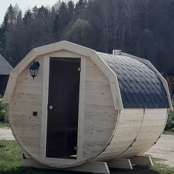 Sauna "Barel Medium"-dł. 3m/Ø 2.2m