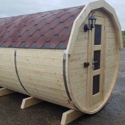 Sauna with an anteroom "Barrel" L-4.0 